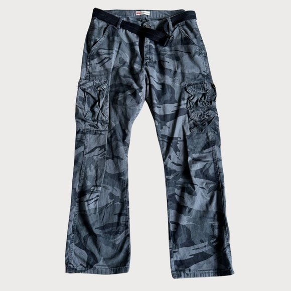 Wrangler Camo Black and Grey Cargo Pant | US34 - Picture 1 of 5